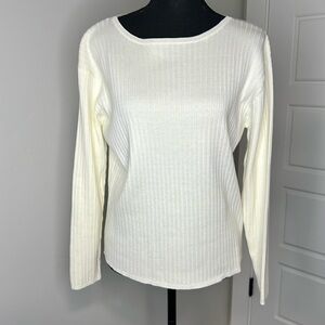 Women’s M Ivory Coastal Grandma long sleeve sweater career capsule Quiet Lux
